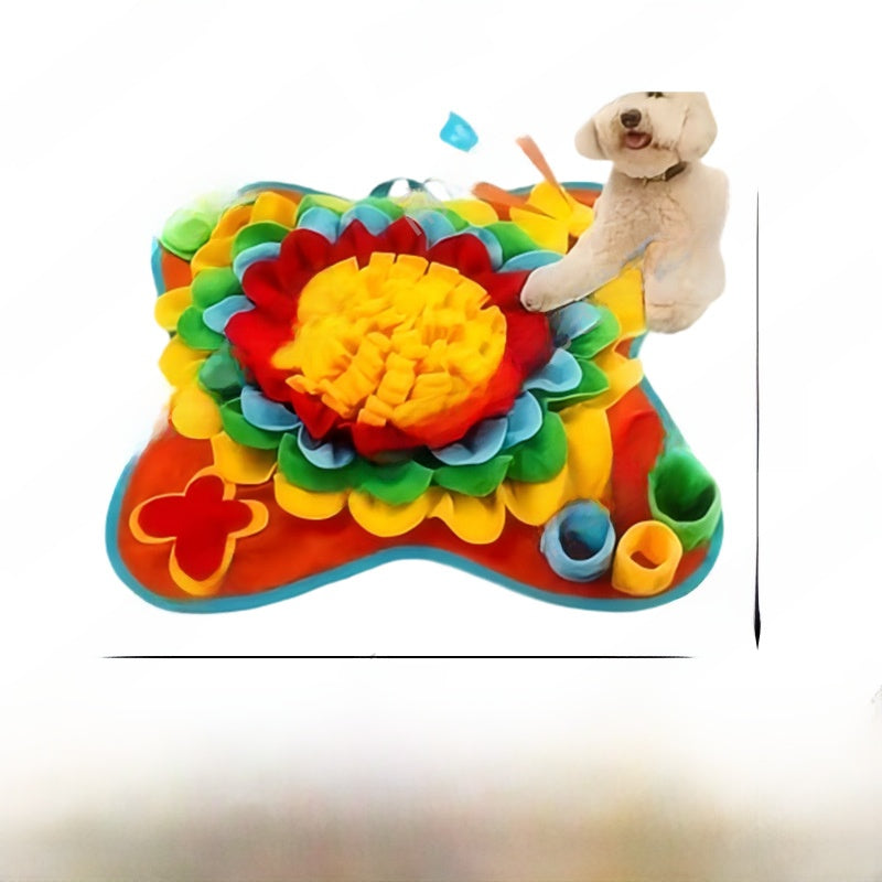 Dog puzzle snuffle mat for slow feeding and mental stimulation - view 16