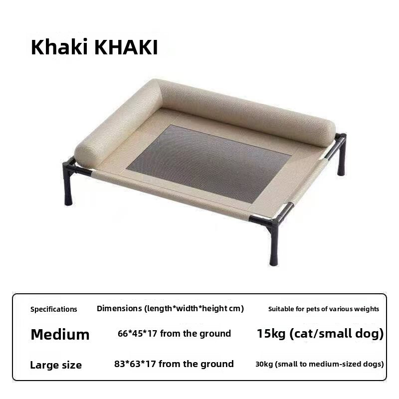 Elevated Mesh Pet Bed, Breathable Raised Cot for Dogs and Cats