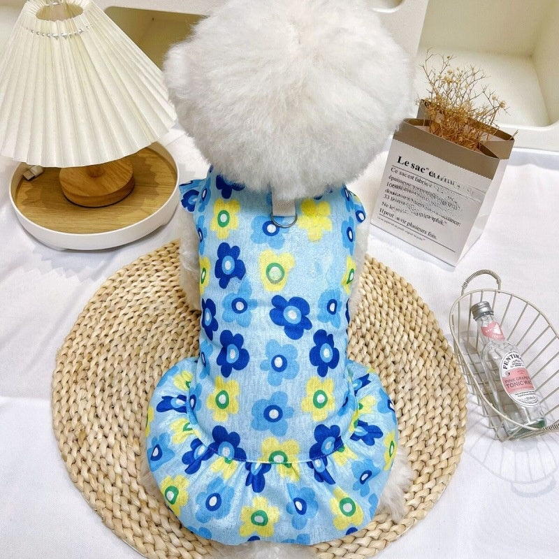 Coral fleece pet dress for dogs and cats, available in 6 colours, image 4