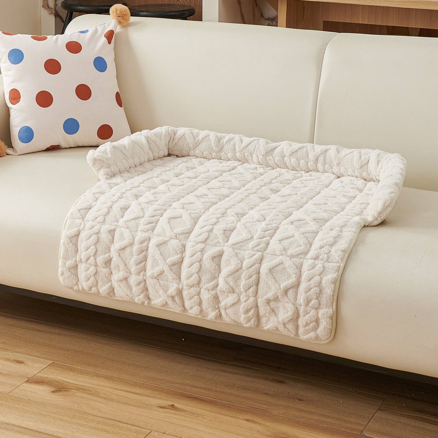 Thick square pet sofa cushion bed for dogs and cats, photo 16 of 23