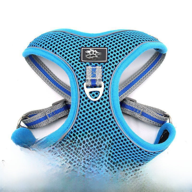 Mesh reflective dog harness, available from Pet Royale UK