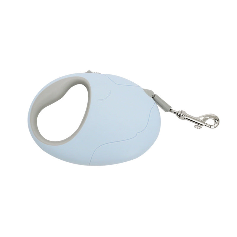 Compact retractable dog lead in 4 pastel colour options