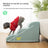 Cat walking up banana yellow foam pet steps