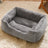 Square all-season pet bed with waterproof base for cats and dogs, photo 1 of 34