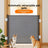 Black retractable mesh pet gate for doorways and stairs