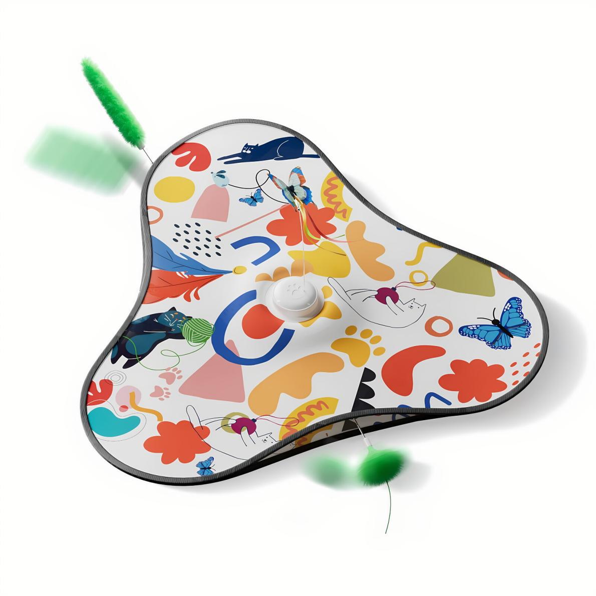 Interactive cat play cover with sound in sky blue, photo 19