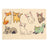 Hand-Painted PVC Cat Litter Mat with Cute Cat Designs