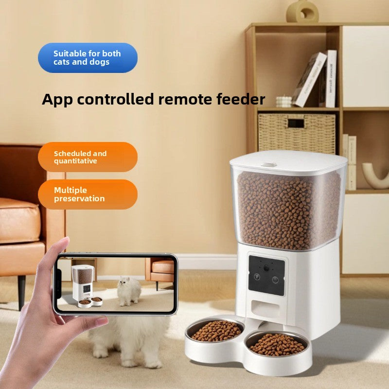 Automatic Pet Feeder with Smart Timer and Camera