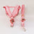 Cloth chest harness and lead with rabbit and flower prints, ideal for everyday use