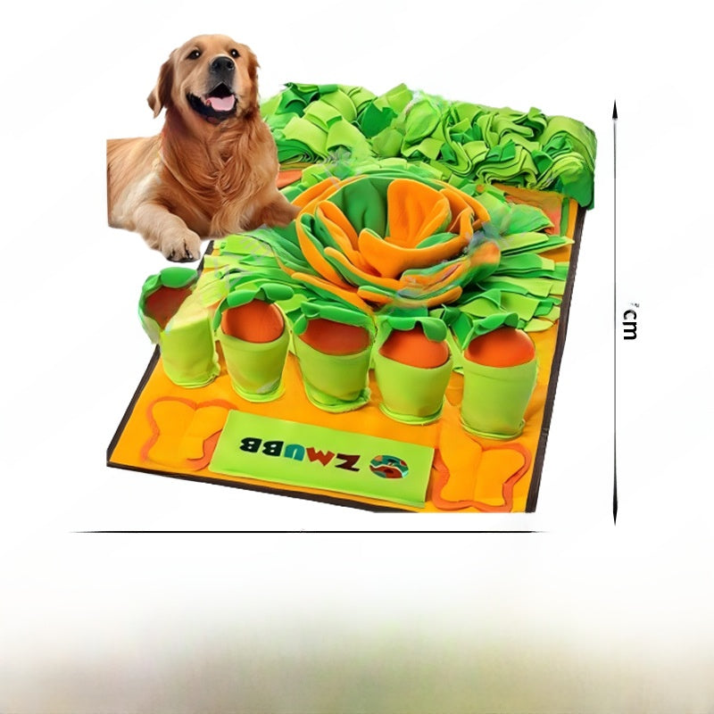 Dog puzzle snuffle mat for slow feeding and mental stimulation - view 24