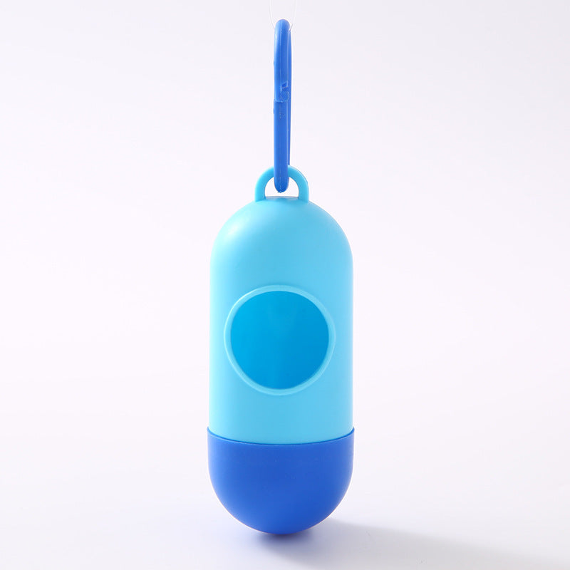 Pet Waste Bag Dispenser Capsule with One-Handed Tear-Off
