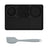 Dog licking a rectangular silicone slow feeder mat