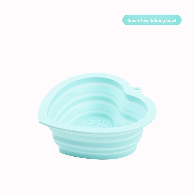 Foldable Silicone Pet Travel Bowl for Food and Water in Five Colours