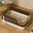 Semi-Enclosed Cat Litter Box for Large Cats, Anti-Splash Design
