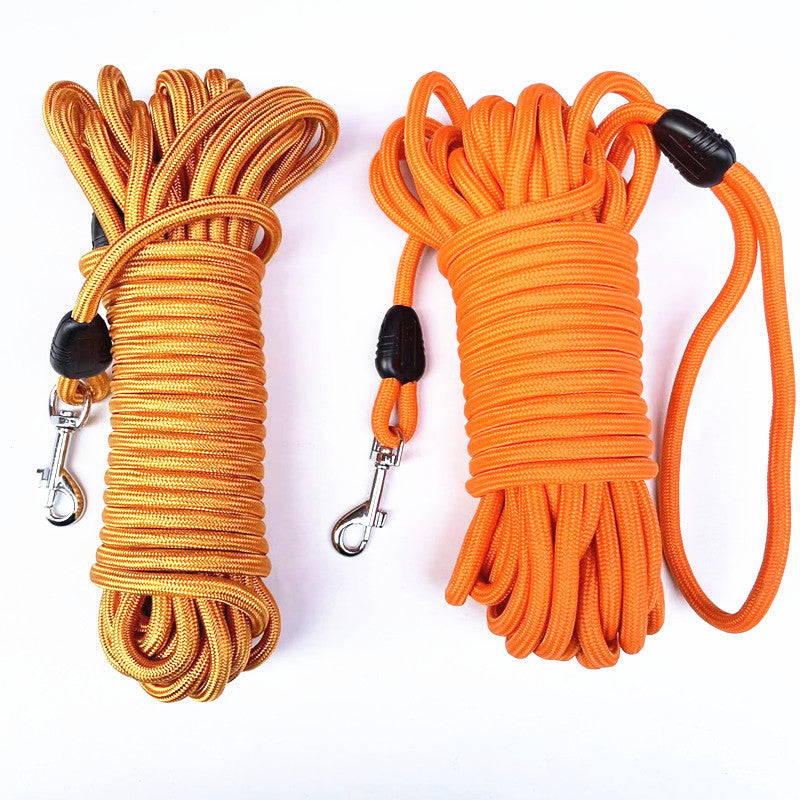 Long dog training lead in 5 colour options