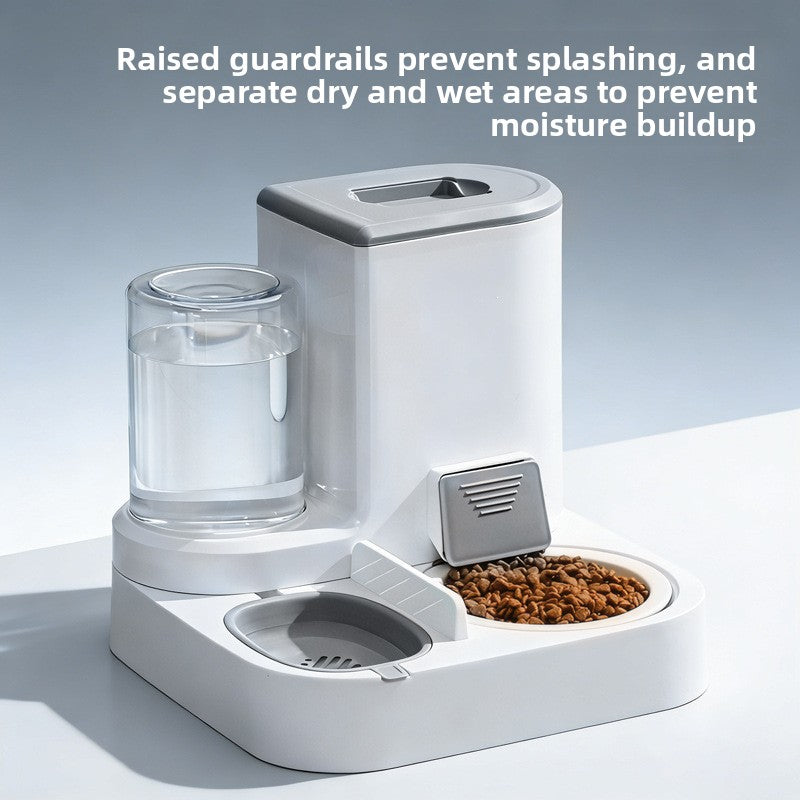 Automatic Pet Feeder and Water Dispenser for Pets with Optional Steel or Ceramic Bowl