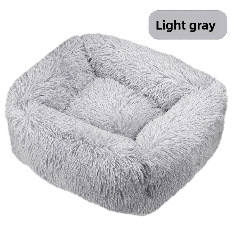 Square long plush pet bed, photo 11 of 65