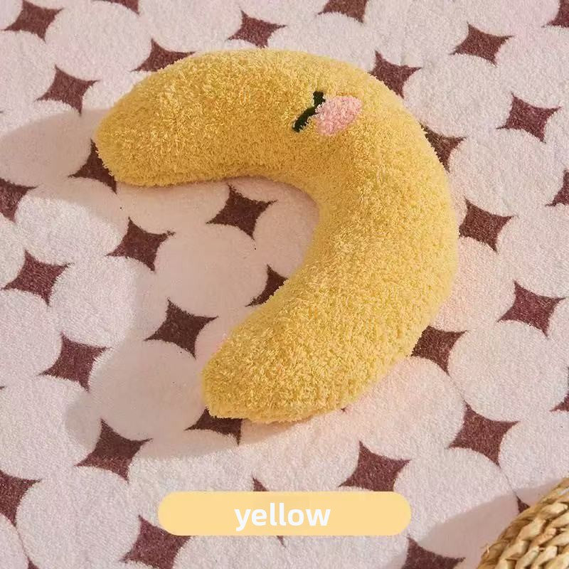 Soft U-shaped cotton linen pet pillow, product image 7