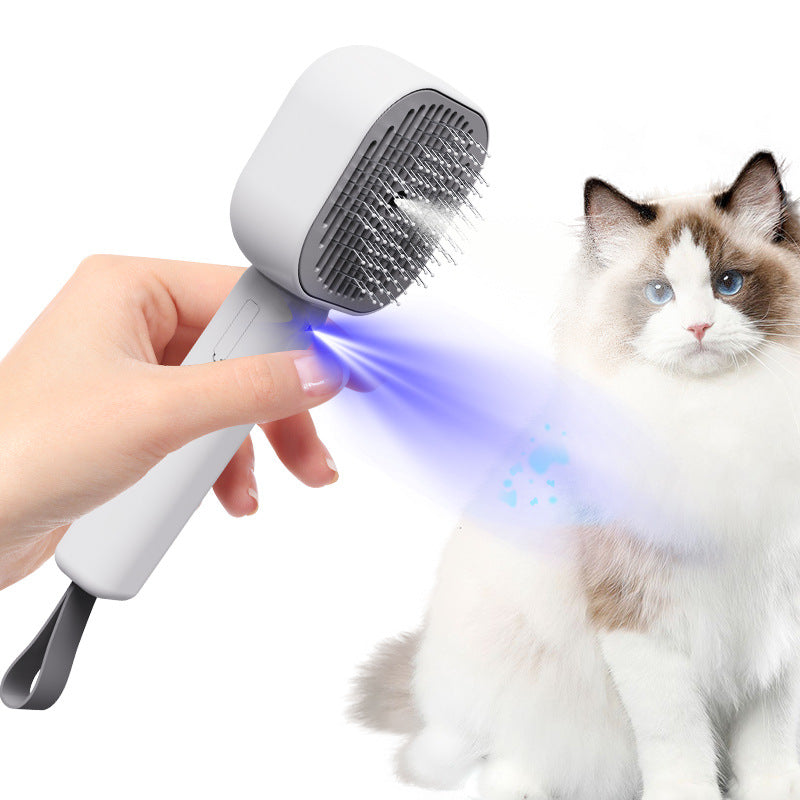 Self-Cleaning Pet Grooming Comb with Massage Tips