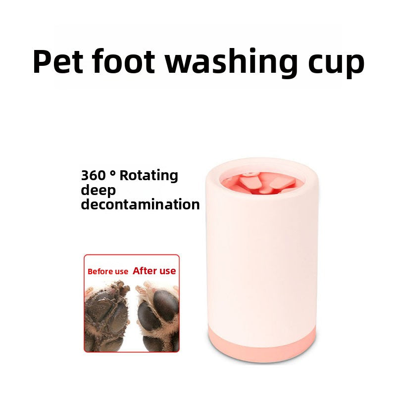 Soft Rubber No-Wipe Paw Cleaner Cup for Dogs and Cats