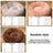 Grey round winter dog bed with matching fleece blanket, photo 48