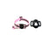 Reflective breakaway cat collar with silicone AirTag holder sleeve and bell, view 4