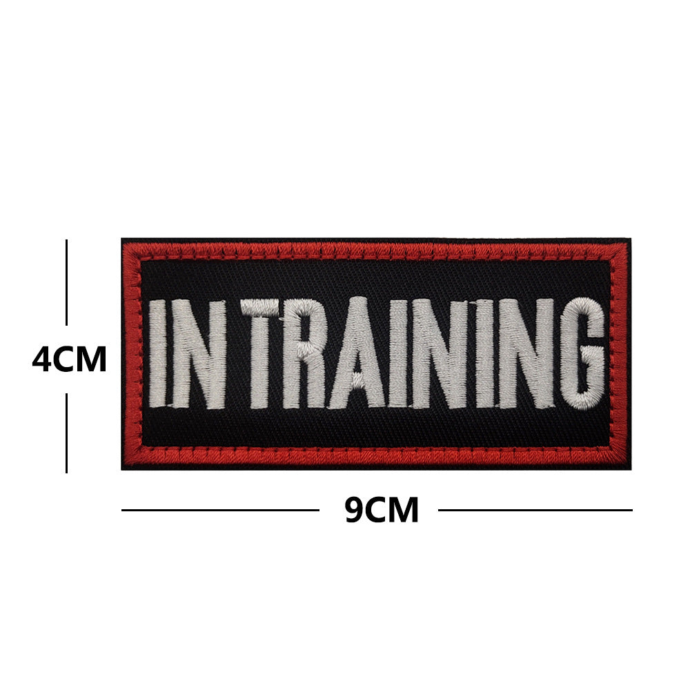 Embroidered hook and loop dog vest patch reading do not pet, product image 3