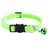 Colourful paw print cat collar with little bell, product image 16