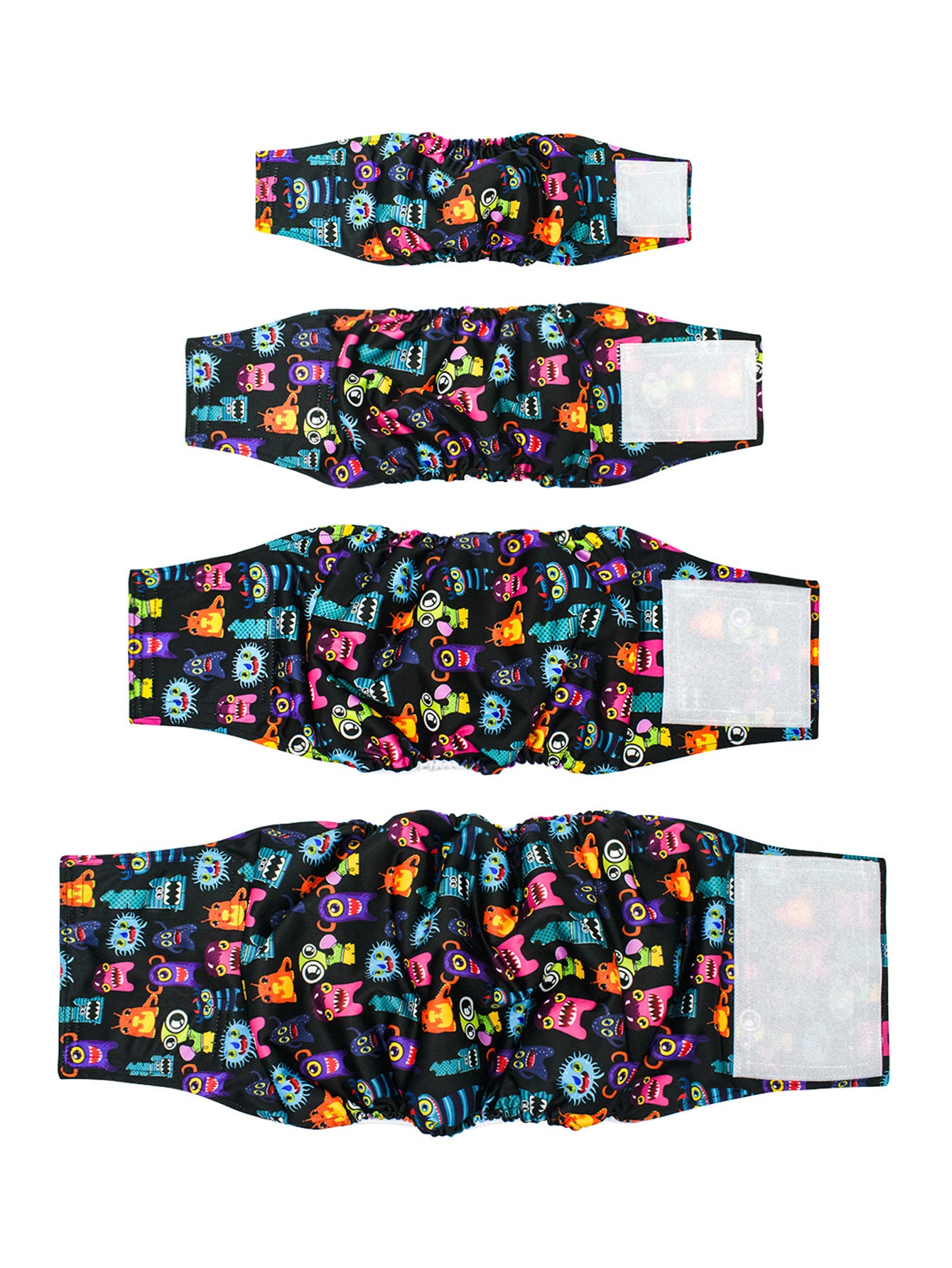 Washable Reusable Male Dog Diaper with Leak-Proof Absorbent Layer, Sizes S to XL