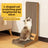 L-shaped corrugated cardboard cat scratcher with free catnip pack