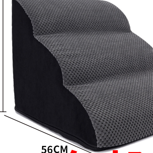 Pet ramp stairs with removable washable cover in Grey 3 Step Upgraded, size Ramp Stairs
