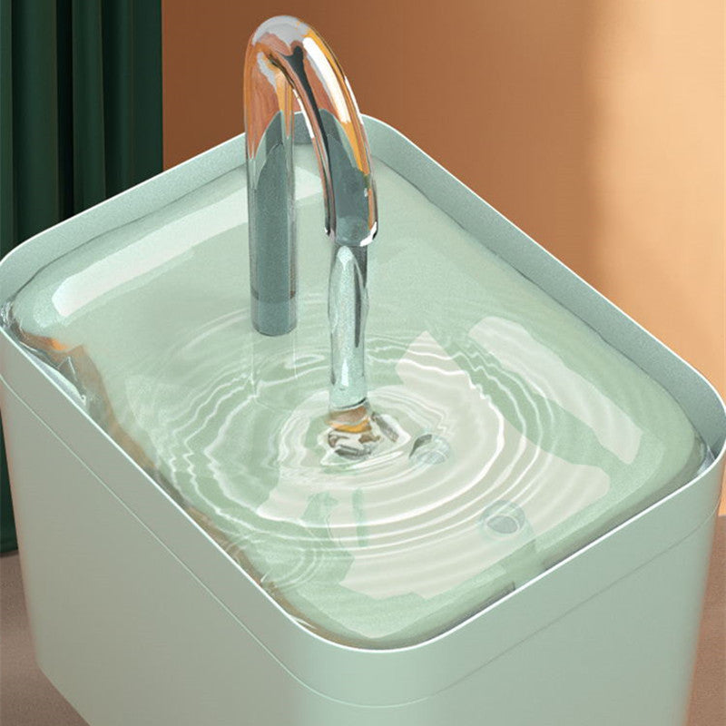 Circulating Cat Water Fountain with Ultra-Quiet Pump, Filter and Transparent Tank