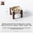 Marble Pattern Ceramic Pet Bowl with Acacia Wood Stand in Water or Slow Feeder Style