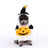 Soft polyester pumpkin ghost Halloween costume for small dogs