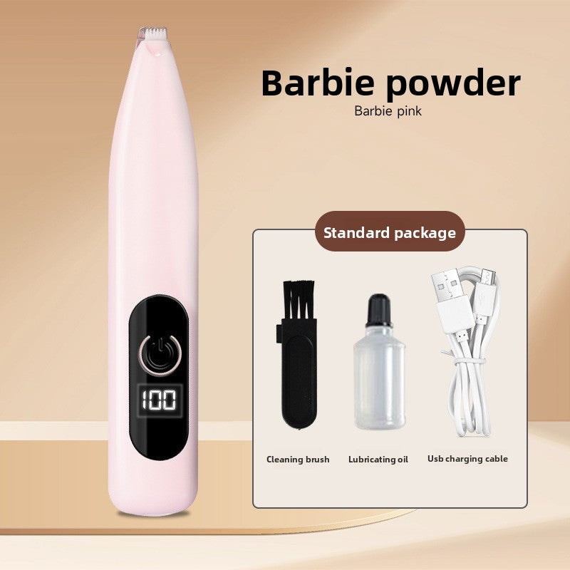 Waterproof Paw Trimmer with LED Display and Ceramic Blade for Pets