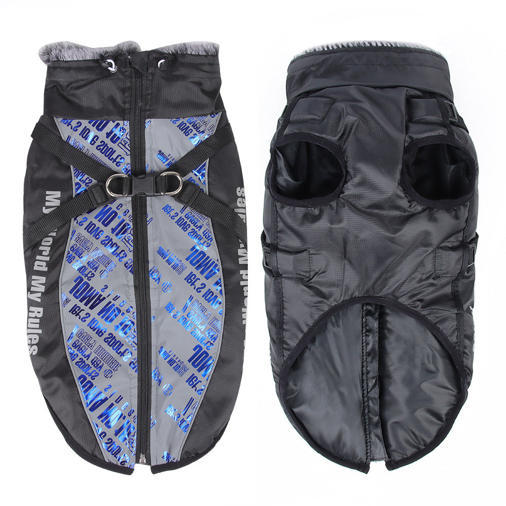 Warm reflective raincoat for large dogs, available in 9 colours, image 35