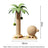 Palm tree cat climbing frame with rotating top and ball toys, photo 6