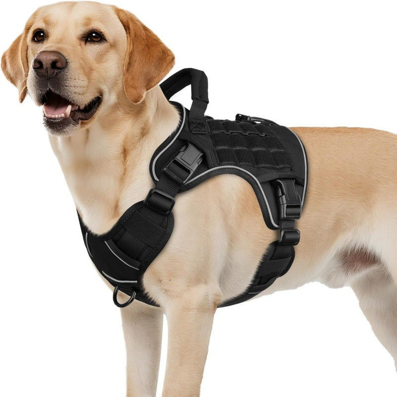 Tactical MOLLE dog harness vest for large dogs, product image 1
