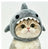 Cute animal headgear hat for cats and small dogs in Panda, side view
