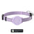 Reflective Bluetooth tracker collar for cats and small dogs, showing size and shape