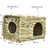 Foldable woven grass hideout house for hamsters and rabbits, view 6
