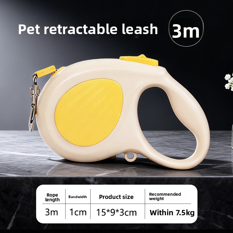 Retractable lead for small and medium dogs, ideal for everyday use
