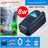 Quiet two outlet aquarium air pump with air stones and tubing, view 7