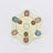 Dog puzzle slow feeder bowl in Hexagon, Green