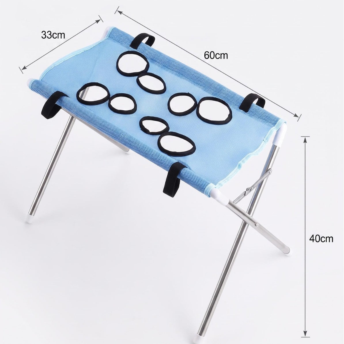 Foldable pet grooming table with quick-dry mesh top, photo 4 of 10
