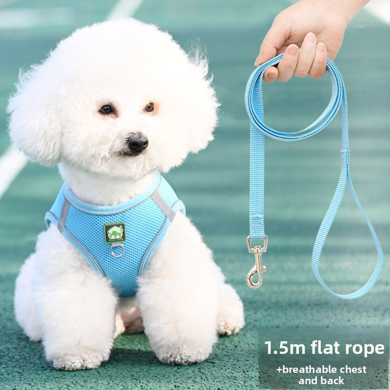 Breathable vest harness for small dogs and cats, 4 sizes available