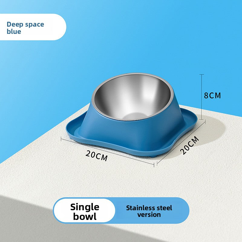 Anti-Spill Pet Food Bowl with Stainless Steel Insert