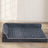 Light grey large dog sofa bed with bolster sides and removable cover, photo 8
