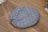 Woven rattan cat bed with soft cotton pad in grey