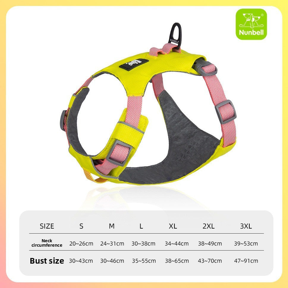 Double-layer breathable polyester dog harness with cushioned lining, product image 36